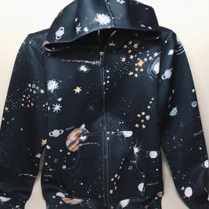 Medium Valentino hoodie universe print